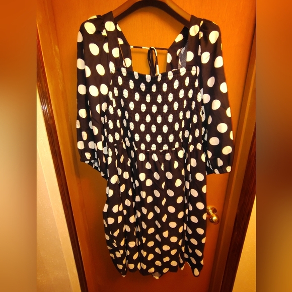 Ava & Viv Polka Dot Dress Womens Plus Size 4x - Picture 1 of 5